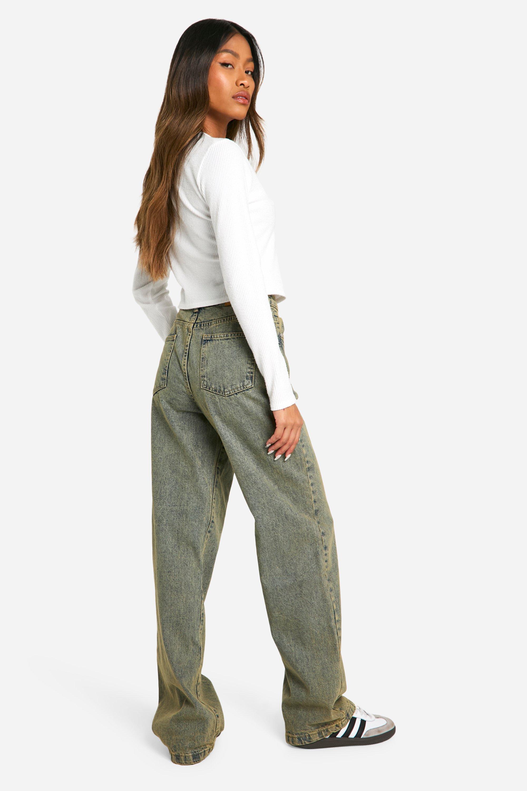 Basics High Waisted Boyfriend Jeans boohoo